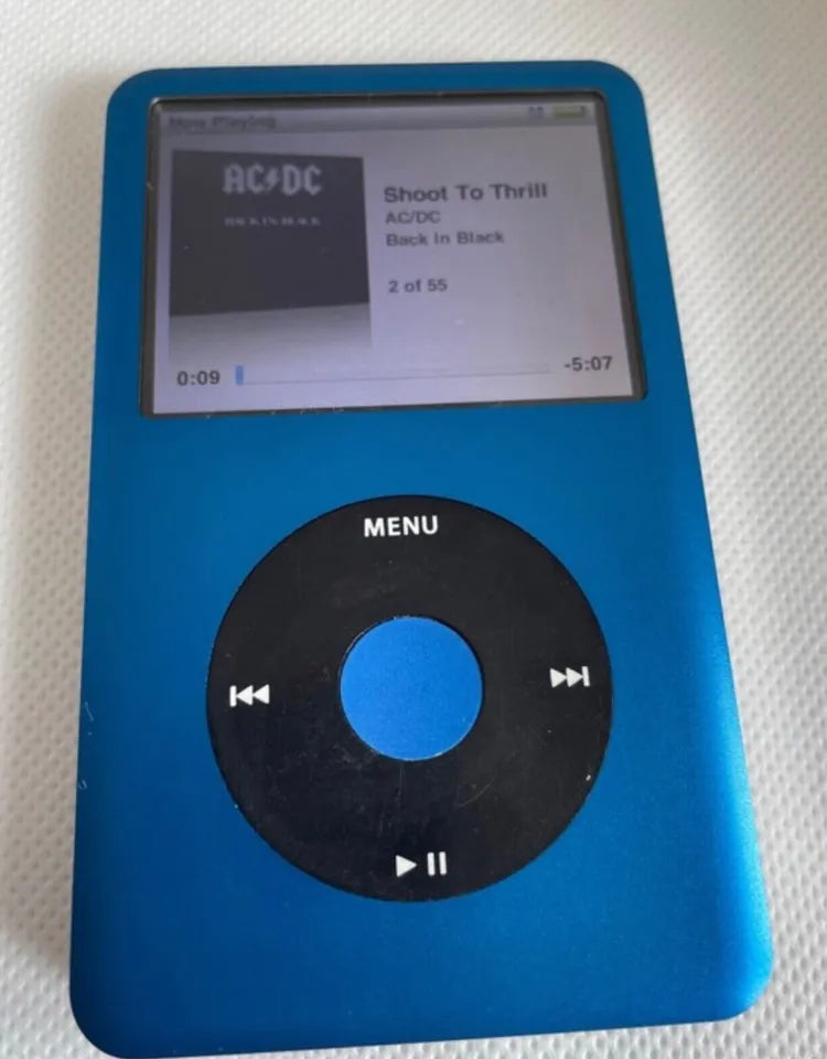 Blue Apple IPOD Classic 7th Generation thin 256gb Storage